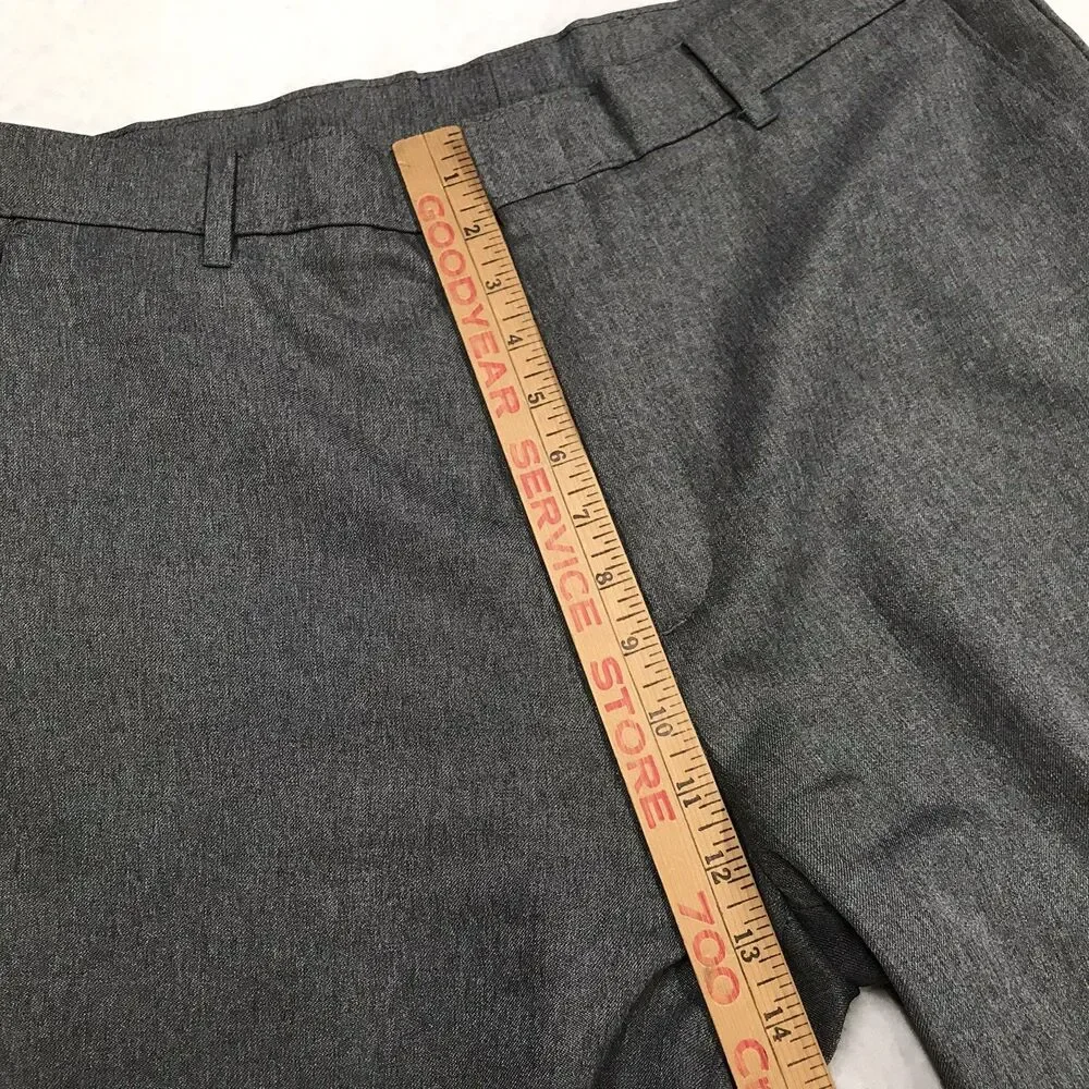 Vintage 80s LEVIS Action Slacks Pant Men 36x30 Gray Polyester Retro Disco Dacron